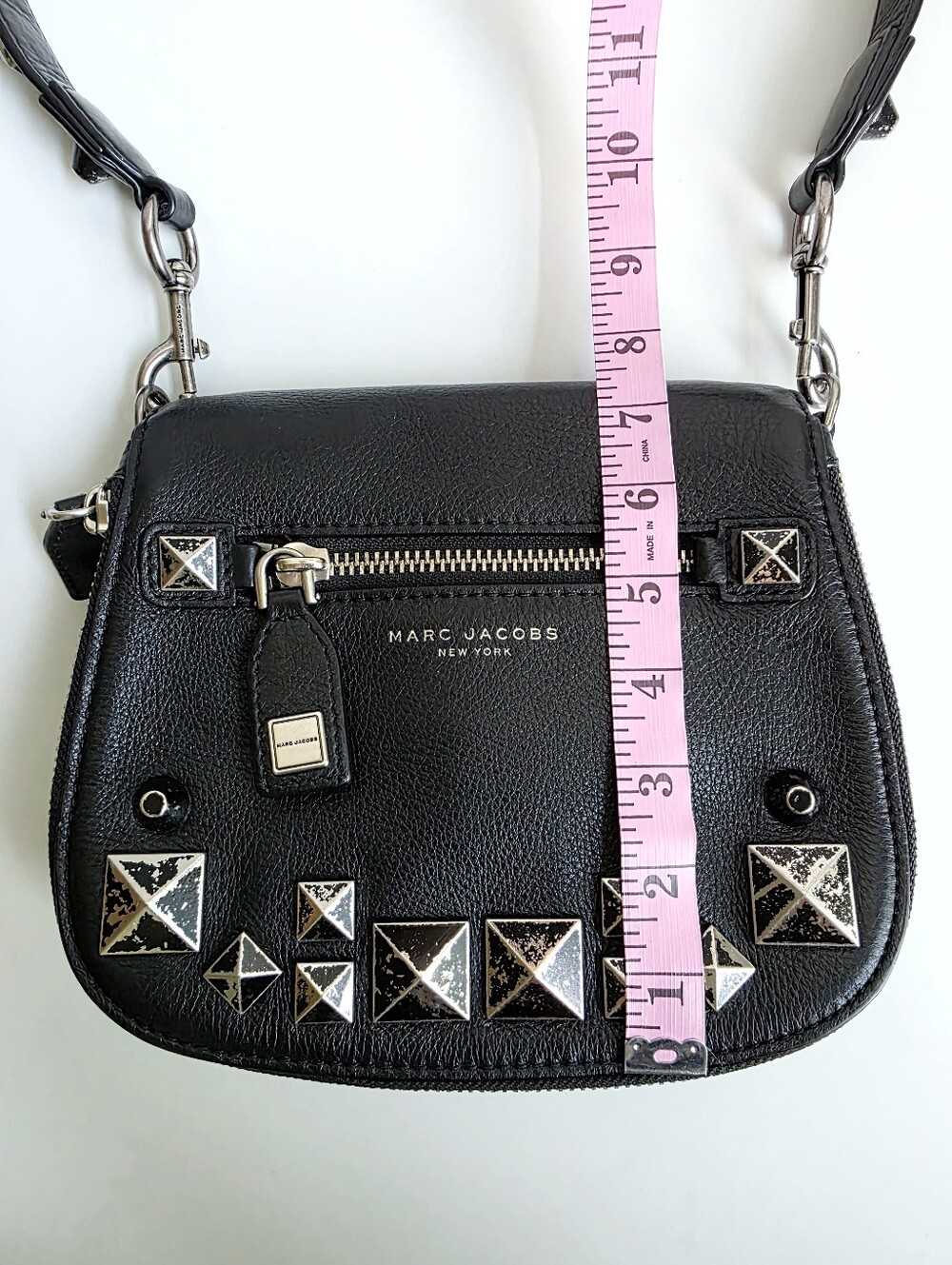 Marc Jacobs Recruit Studded Saddle Bag - Picture 13 of 14